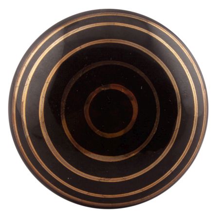 Black Striped Ceramic Flat Cabinet Knobs Online